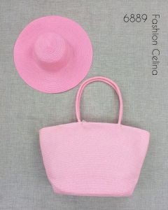 Bolso de playa con sombrero. Bolsa Praia com chapéu c6889