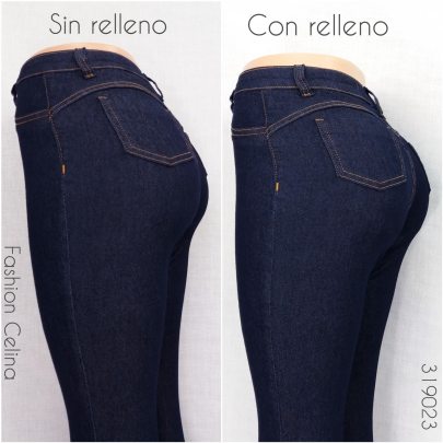 Pantalón jeans con relleno removible c0319023