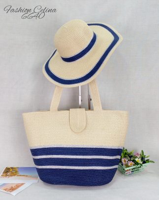 Bolso de playa con sombrero C6640