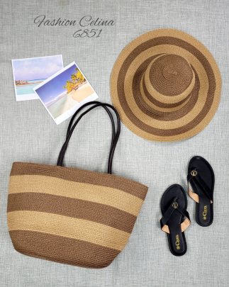 Cartera Playa con Sombrero c6851